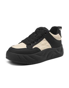 Кеды, скейтборд обувь женская низкая, бежевый/коричневый Josiny