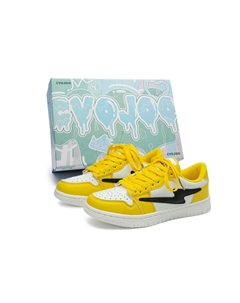 Кеды, скейтборд обувь унисекс низкий верх желтый Cvojoo