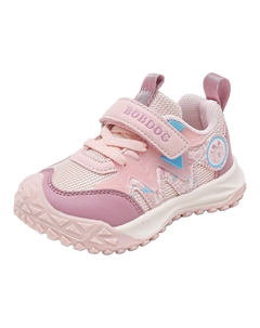 Детская повседневная обувь для дошкольников, кроссовки, кроссовки, розовый Bobdog