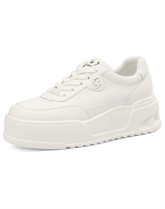 Кеды, скейтборд обувь женская низкая, белый/черный Josiny