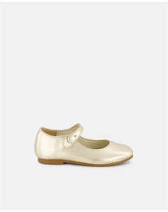 Комбинезон Мэри Джейн для девочки из кожи наппа Coconut, цвет 390 Oro El corte inglés