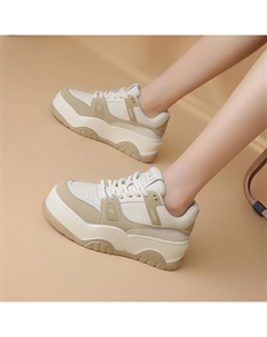 Кеды, скейтборд обувь женская низкая, черный/белый Josiny