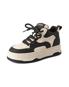 Кеды, скейтборд обувь женская средняя высота, черный Josiny