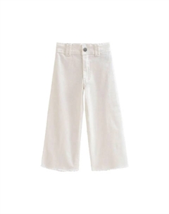 Белые брюки-кюлоты для девочки Dadati