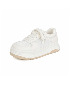 Кеды, скейтборд обувь женская низкая, кремовый Josiny