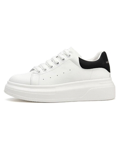 Кеды, скейтборд обувь женская низкая, бежевый/серебряный Josiny