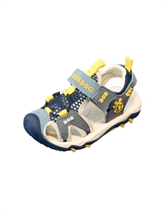 Детские сандалии для дошкольников, цвет Dark Blue/Beige 23032 Bobdog
