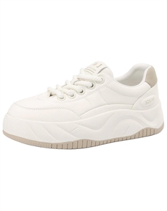 Кеды, скейтборд обувь женская низкая, белый Josiny