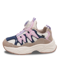 Детская повседневная обувь для детей, кроссовки, кроссовки, бежевый/фиолетовый Budding