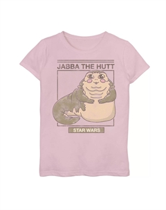 Футболка с милым рисунком в сетку и рисунком «Джабба Хатт» для девочек 7–16 лет Star wars