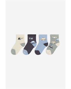 4 упаковки носков, синий H&m