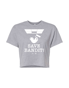 Укороченная футболка The Office Save Bandit для юниоров, серый Licensed character