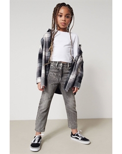 Джинсы Mom с декором, серый Next