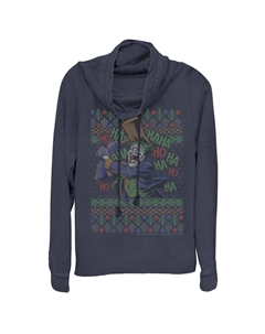 Винтажный рождественский свитшот с воротником-хомутом для подростков «Бэтмен Джокер» Licensed character