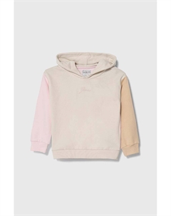 Хлопковая толстовка для мальчика/девочки, бежевый Guess
