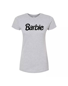 Детская футболка с логотипом Barbie и графическим рисунком, серый Licensed character