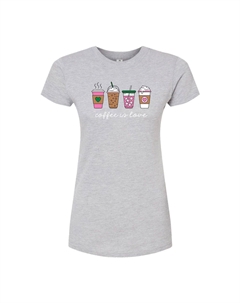 Футболка приталенного кроя Juniors' Coffee Is Love, серый Licensed character