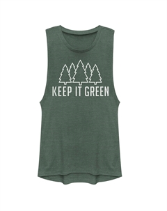 Мускулистая футболка Fifth Sun для юниоров "Keep It Green" Unbranded