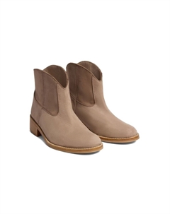 Ботильоны из кожи, серый Bonpoint