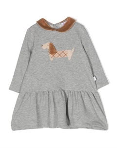 Платье с нашивками, серый Il gufo