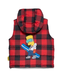 Жилет Kids с принтом Барта Симпсона, красный Mc2 saint barth