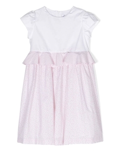 Платье с короткими рукавами и баской, белый Il gufo