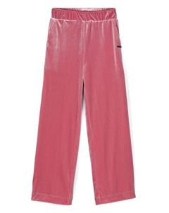 Бархатные спортивные брюки, розовый Monnalisa