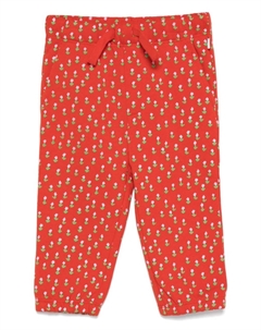 Спортивные брюки с цветочным принтом, красный Stella mccartney kids