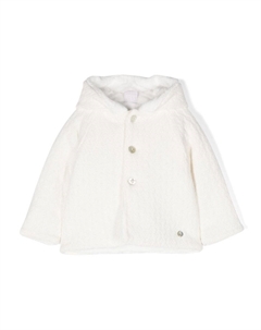 Флисовое пальто с подвеской-логотипом, белый Paz rodriguez