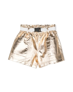 Шорты с металлическим покрытием и поясом, золотой Andorine