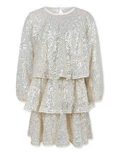 Платье с пайетками, золотой Billieblush