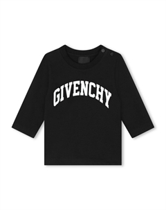 Kids лонгслив с логотипом, черный Givenchy