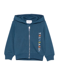 JUNIOR худи с логотипом, синий Trussardi