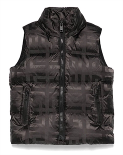 Жилет с монограммой от Kids, черный Givenchy