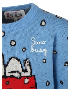 Kids x Snoopy Peanuts свитер, синий Mc2 saint barth