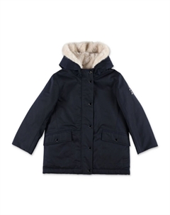 Утепленная куртка с нашивкой-логотипом, синий Bonpoint