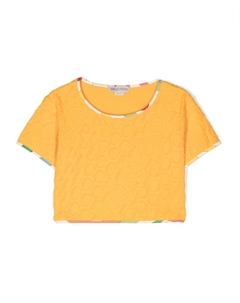 Junior футболка с монограммой, оранжевый Pucci
