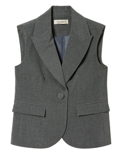 Kids однобортный жилет, серый Twinset