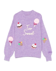 Kids Too Sweet свитер, фиолетовый Mc2 saint barth