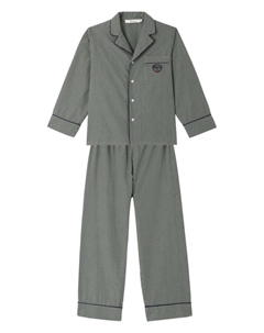 Пижама Dormeur в клетку, зеленый Bonpoint