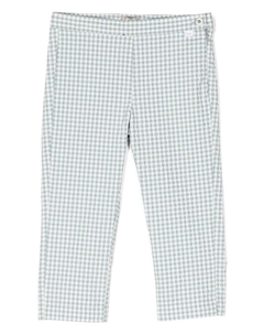 Брюки в клетку гингем, синий Il gufo