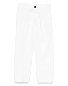 Брюки прямого покроя Kids, белый Paolo pecora