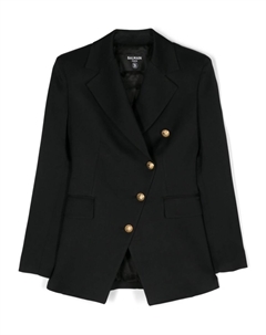 Kids однобортный блейзер, черный Balmain