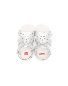 Kids сандалии Miko Twins с перфорацией, серебряный Camper