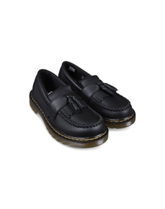 Детские мокасины с кисточками Kids, черный Dr. martens