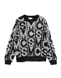 Детский свитер с жаккардовым узором, черный Stella mccartney kids