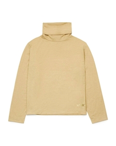 Водолазка с высоким воротником и логотипом Kids, серый Max&co