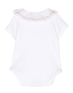 Боди Saudade с оборками, белый Knot
