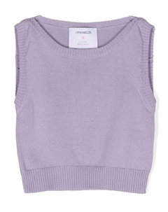 Жилет без рукавов из тонкого трикотажа, фиолетовый Simonetta