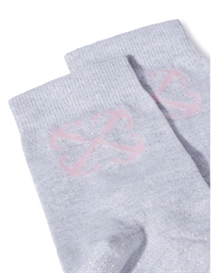 Kids носки с жаккардовым логотипом Arrow, серый Off-white